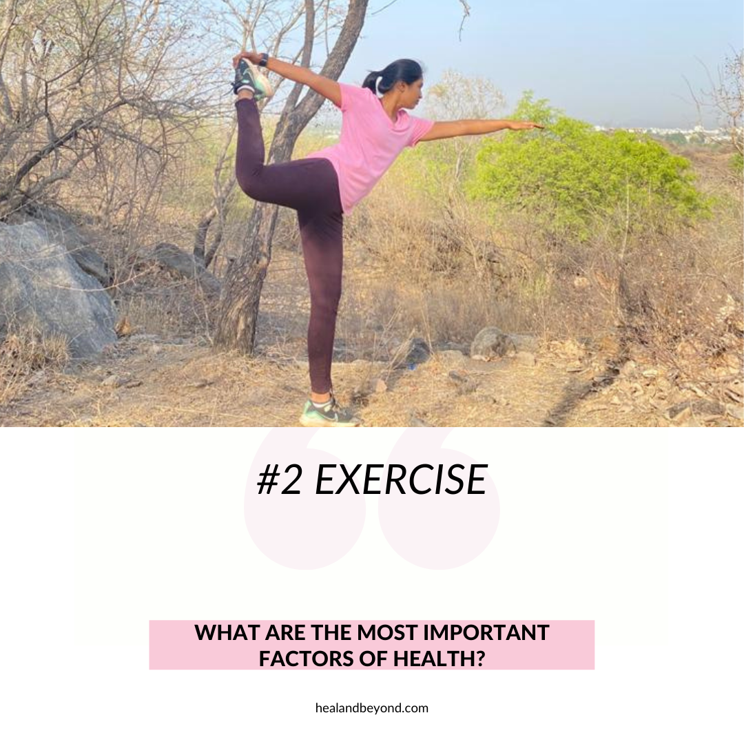 Lady doing yoga in an open field